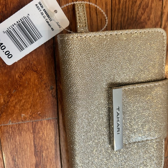 Tahari gold sparkly wallet - Picture 2 of 3